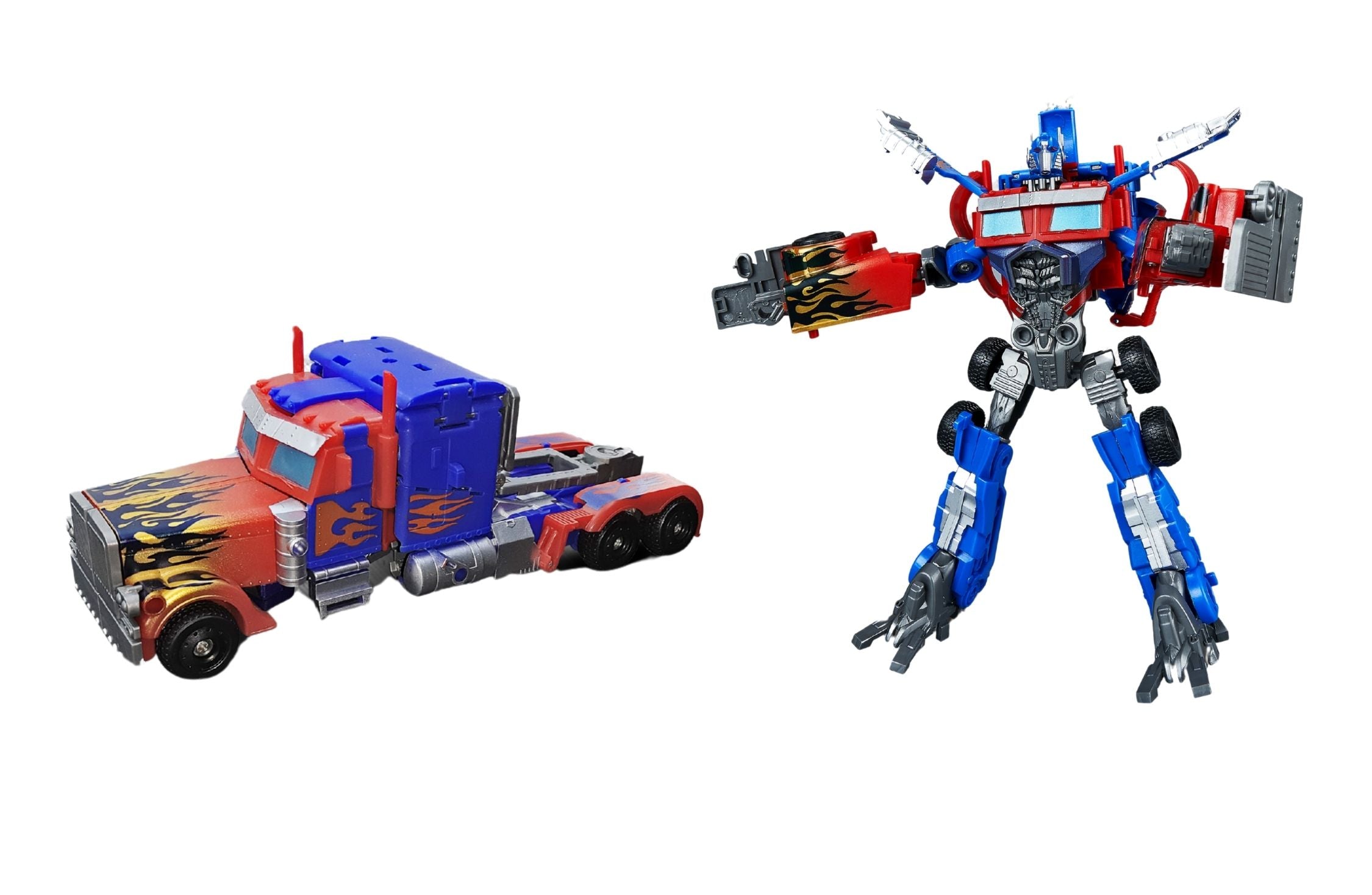 Crazed Transforming and Deformation Car and Truck Robot