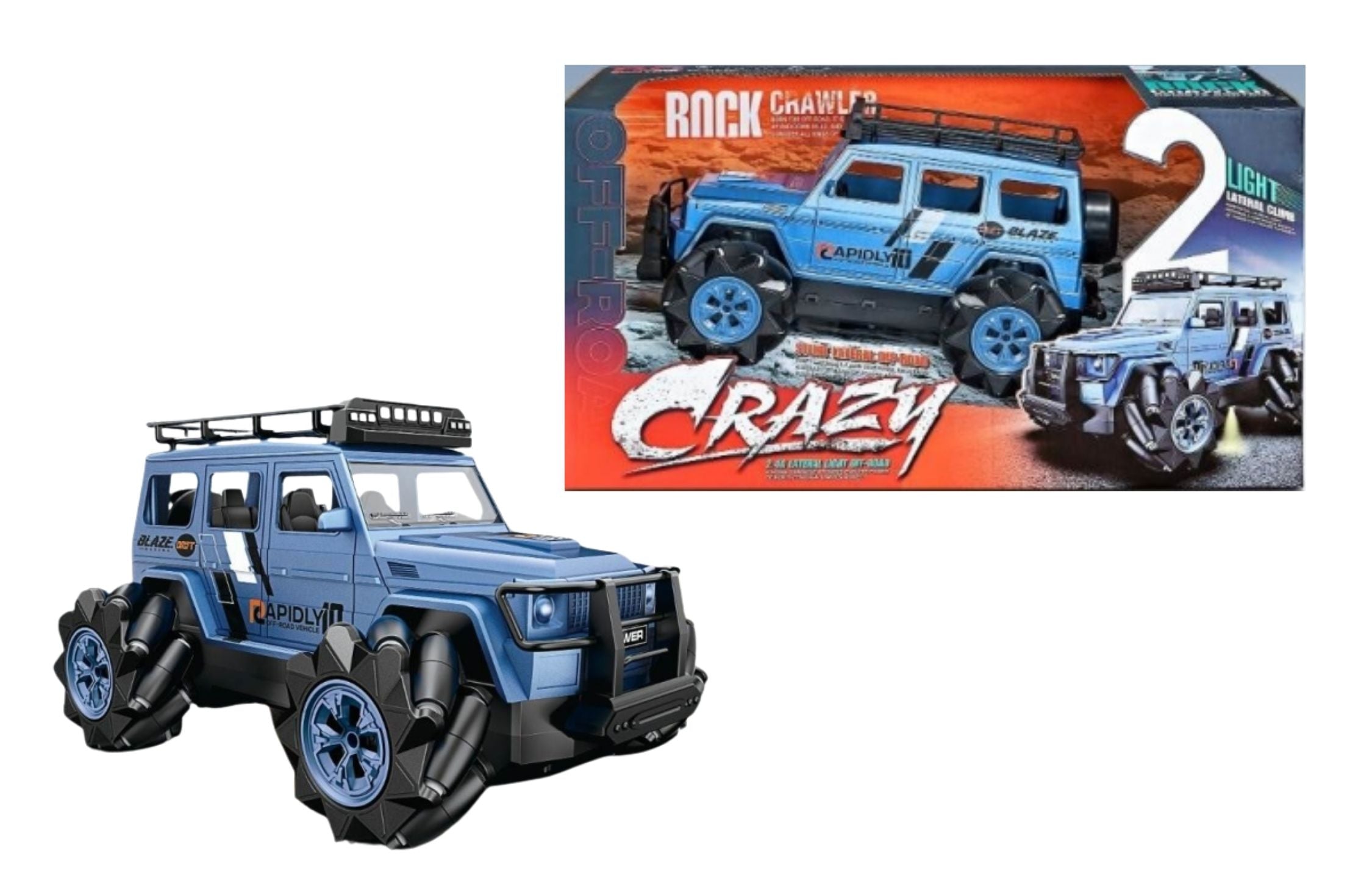 Crazy Stunt Drifting Monster Truck Off Road Jeep - Remote Controlled Toy
