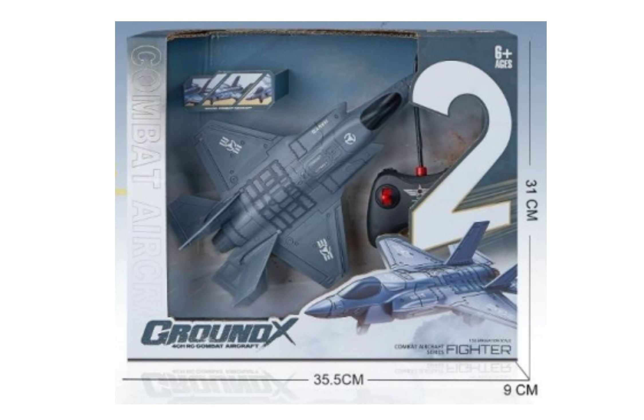 GroundX Combat Plane - Remote Controlled Toy