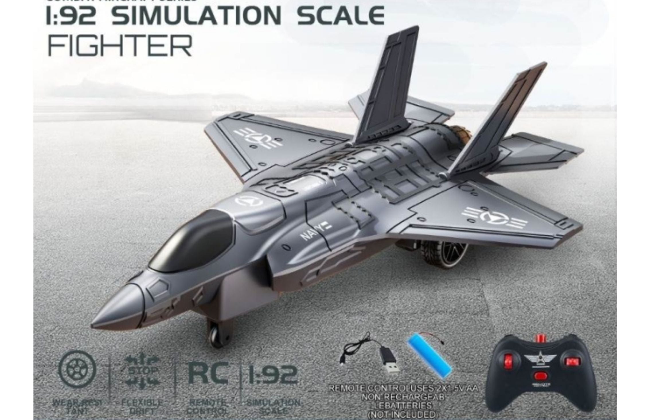 GroundX Combat Plane - Remote Controlled Toy