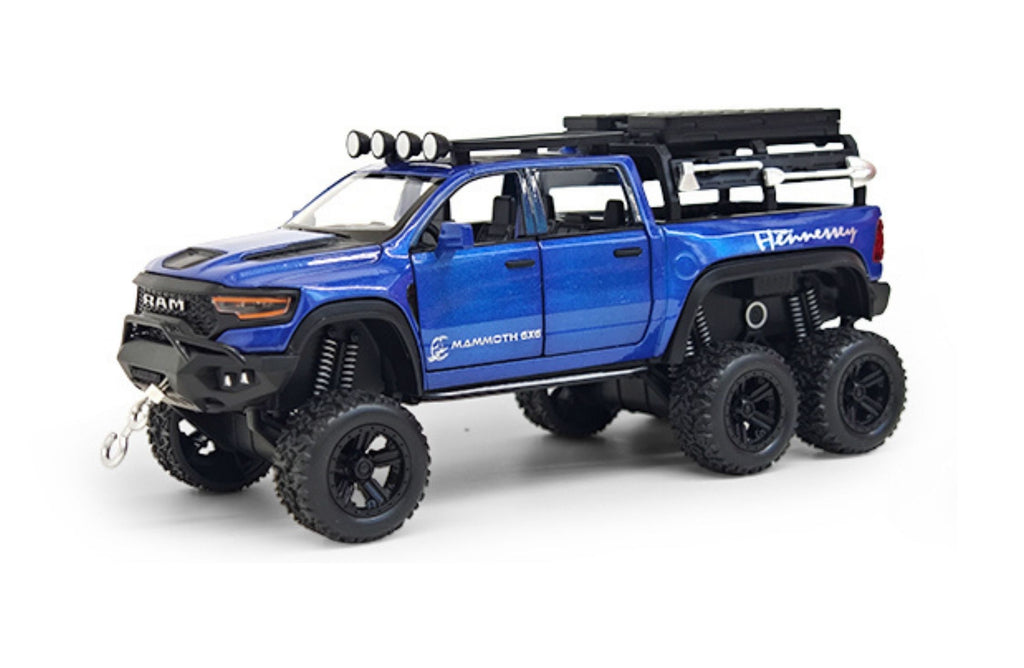 Dodge RAM TRX Rex Mammoth 6x6 1:32 with Sound, Light, Tyre Suspension and Pull Back Power Simulation