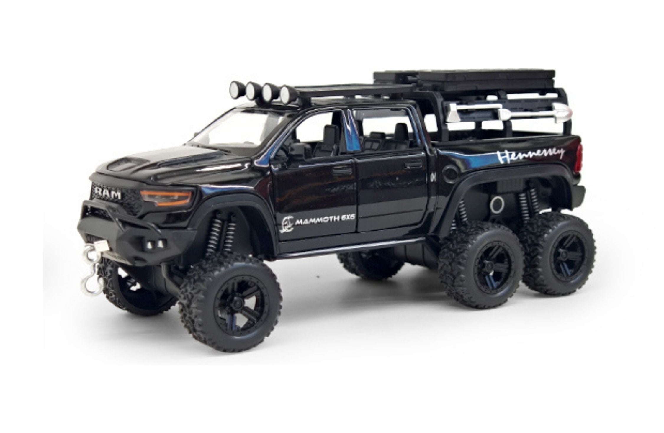 Dodge RAM TRX Rex Mammoth 6x6 1:32 with Sound, Light, Tyre Suspension and Pull Back Power Simulation