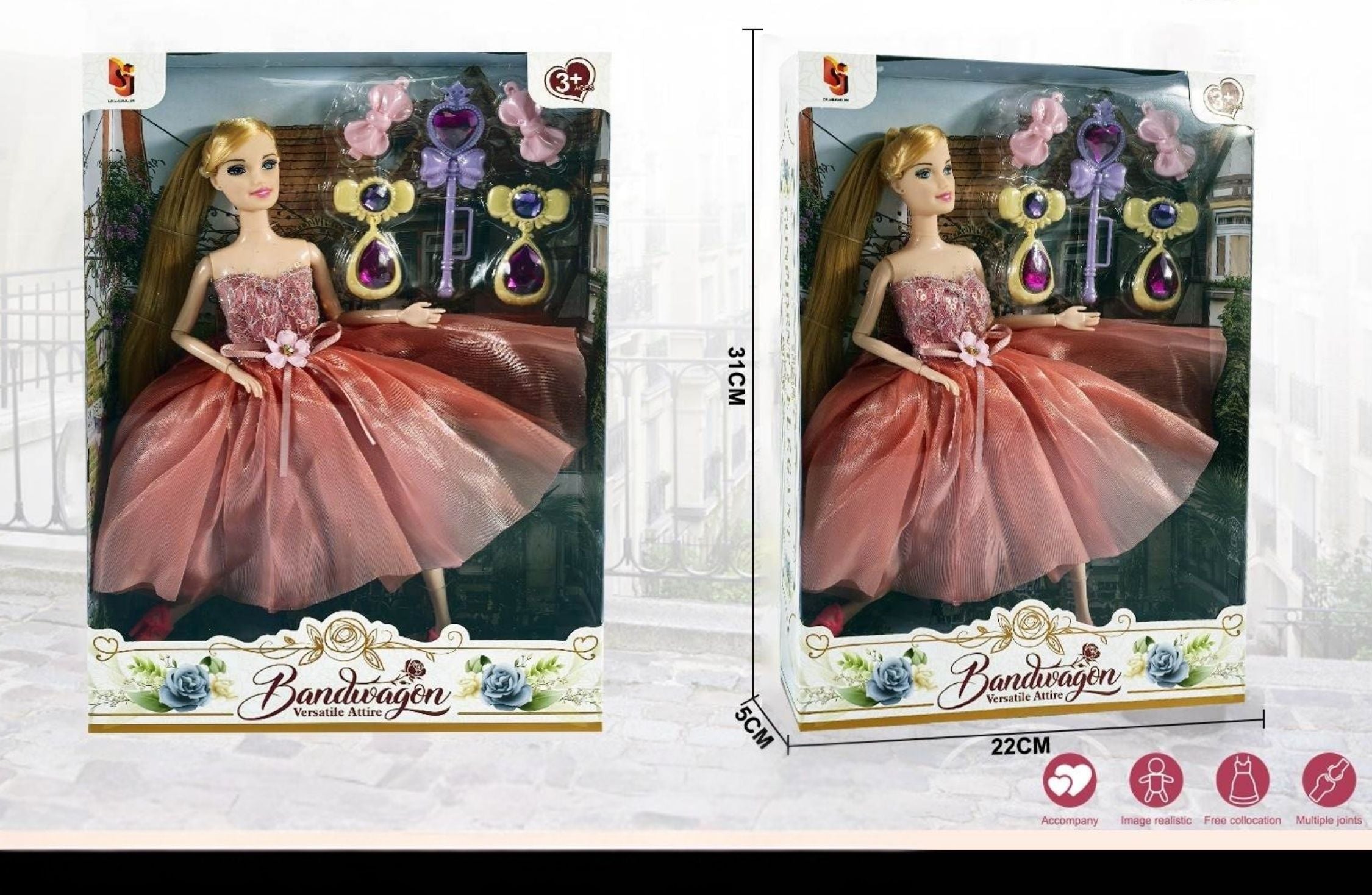 Doll Princess Bandwagon with Accessories
