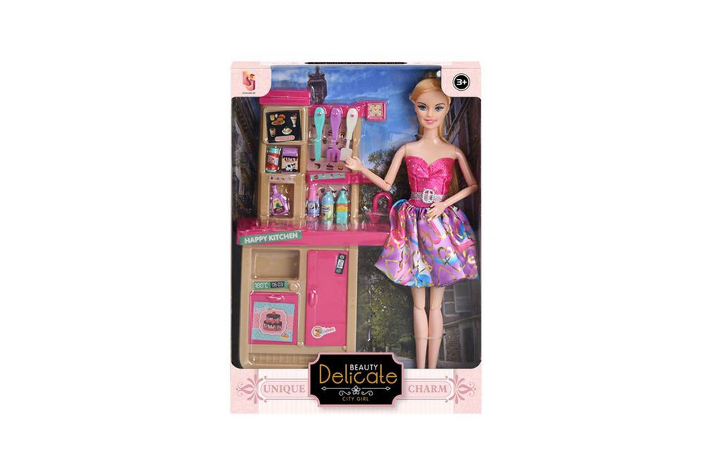 Doll Beauty Delicate with Kitchen Accessories