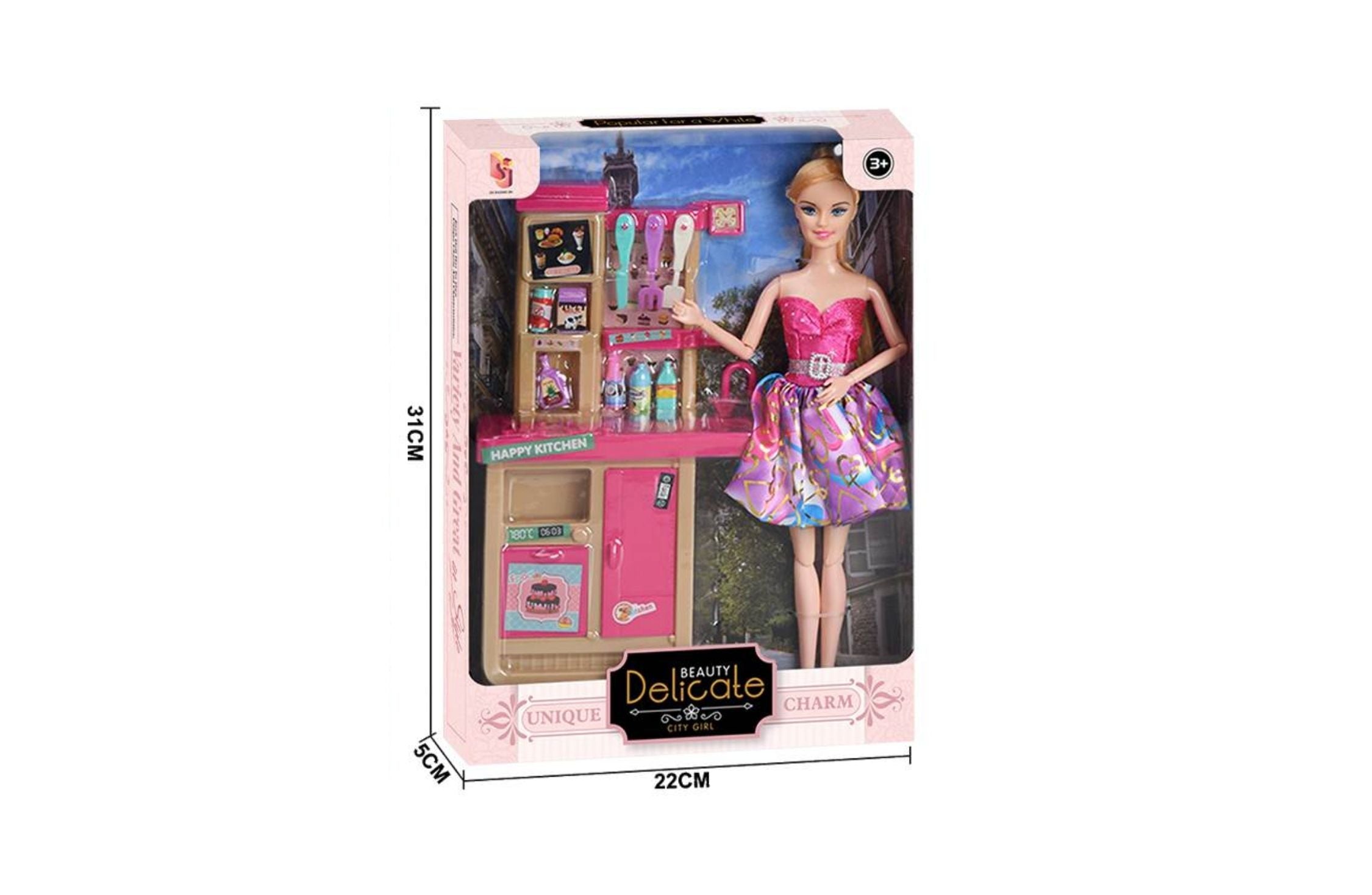 Doll Beauty Delicate with Kitchen Accessories