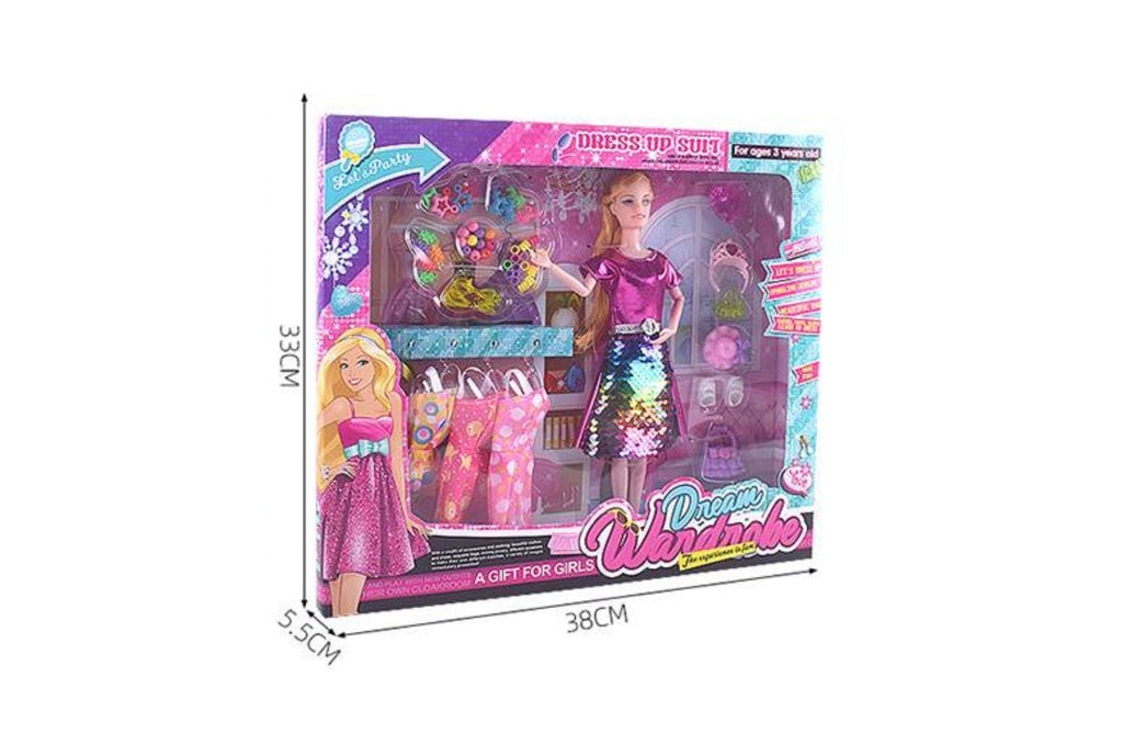 Doll Dream Wardrobe with Accessories