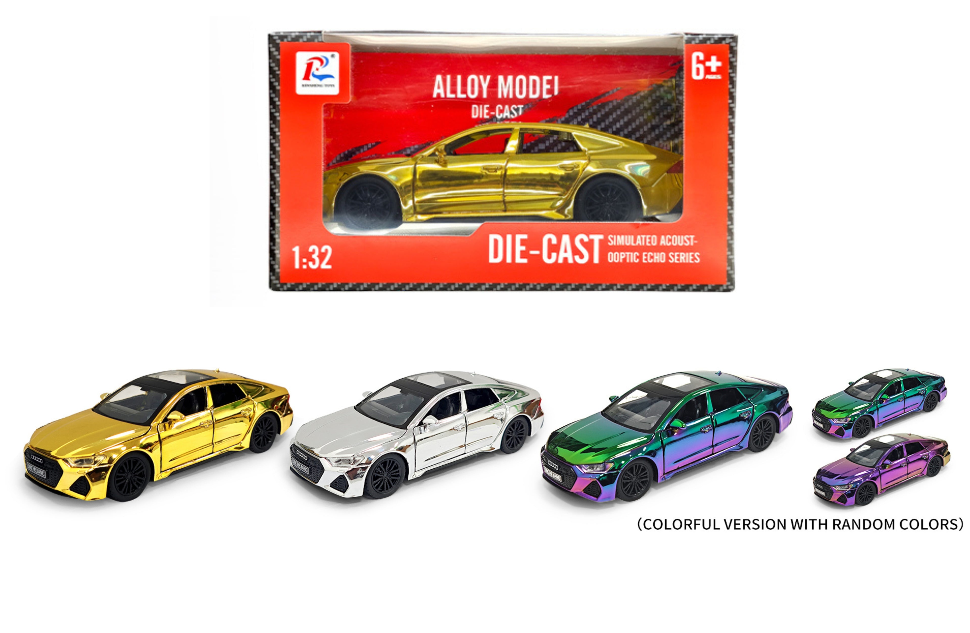 Audi RS7 Sportsback 1:32 with Sound, Light, Tyre Suspension and Pull Back Power Simulation